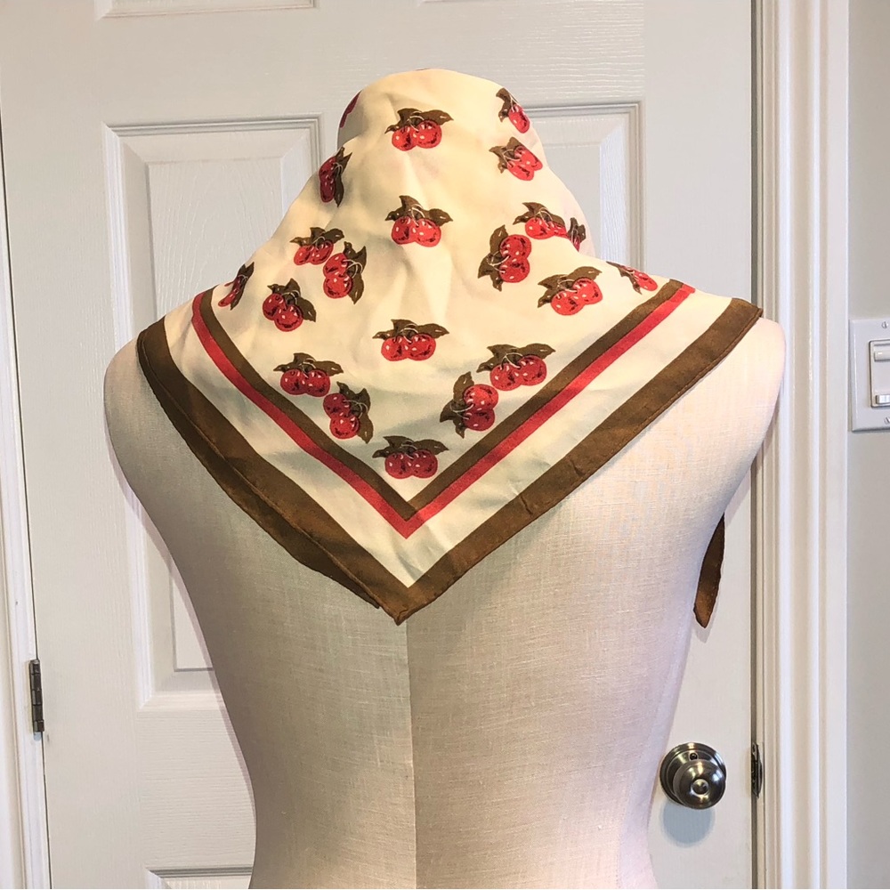 3/$20 Cherry scarf - Picture 4 of 4